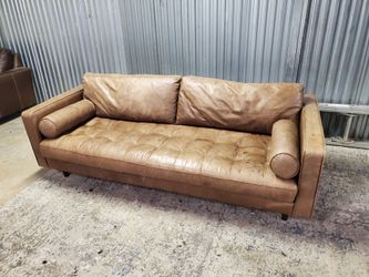 Article Brown Leather Sofa