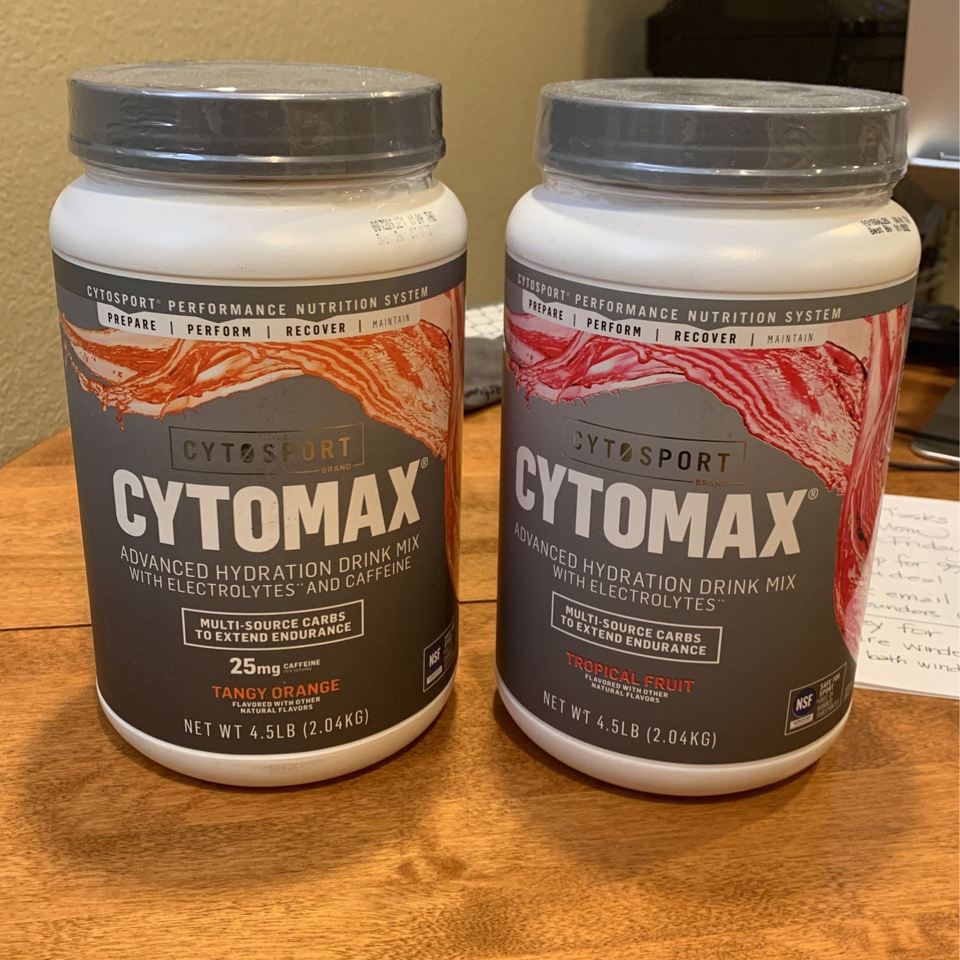 2 CytoSport Cytomax 4.5 lb jugs - Sealed