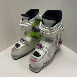 DALBELLO GAIA 3 JUNIOR Youth Kids SKI BOOTS Size 24.5 - White Pink - Brand New