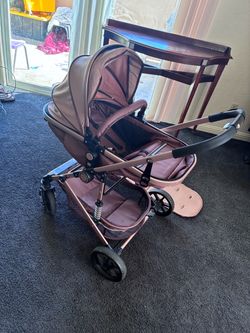 Rose gold stroller