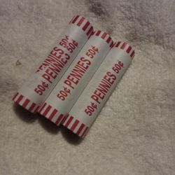 Unsolved Mystery of Rolls seal Pennies ($4.75)each.