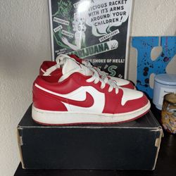 Air Jordan 1 Low Gym Red White 5y