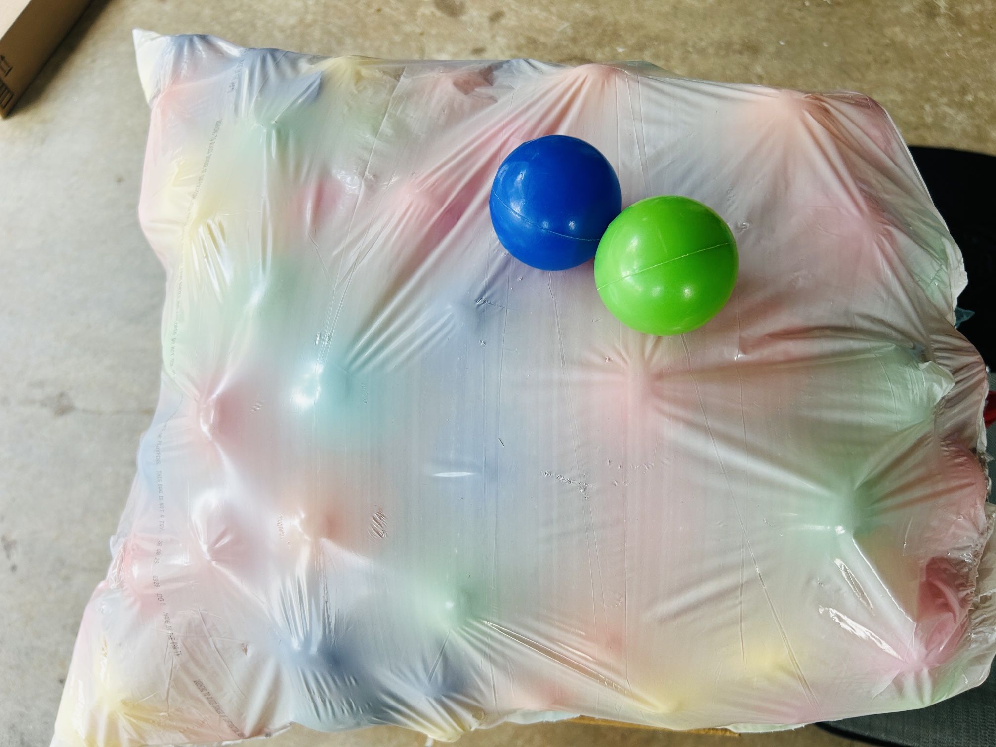 Bag Of Plastic Play Balls