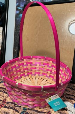 Woven Easter Basket with Handle