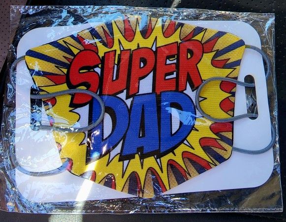 Super Dad Face Mask Reusable & Washable Brand New