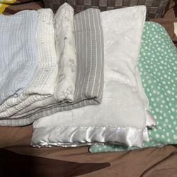 Baby Blankets / Crib Sheets $15
