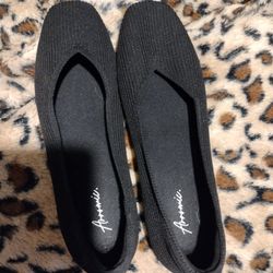 Black flats Size 9