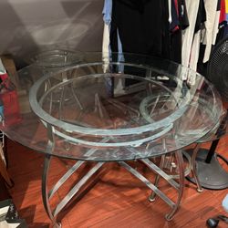 Round Glass Table