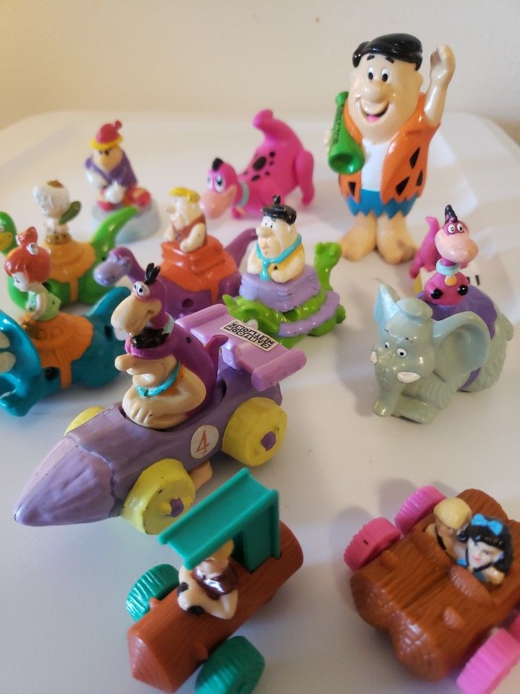 Vintage Flintstone Toys Lot