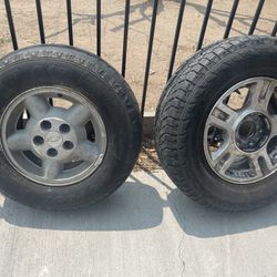 Two wheels and tires