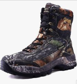 Men's Hunting Boot 8-INCH Camouflage Timber Waterproof Hunter Shoes Forest Boots size