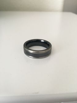 Wedding Band Black Titanium