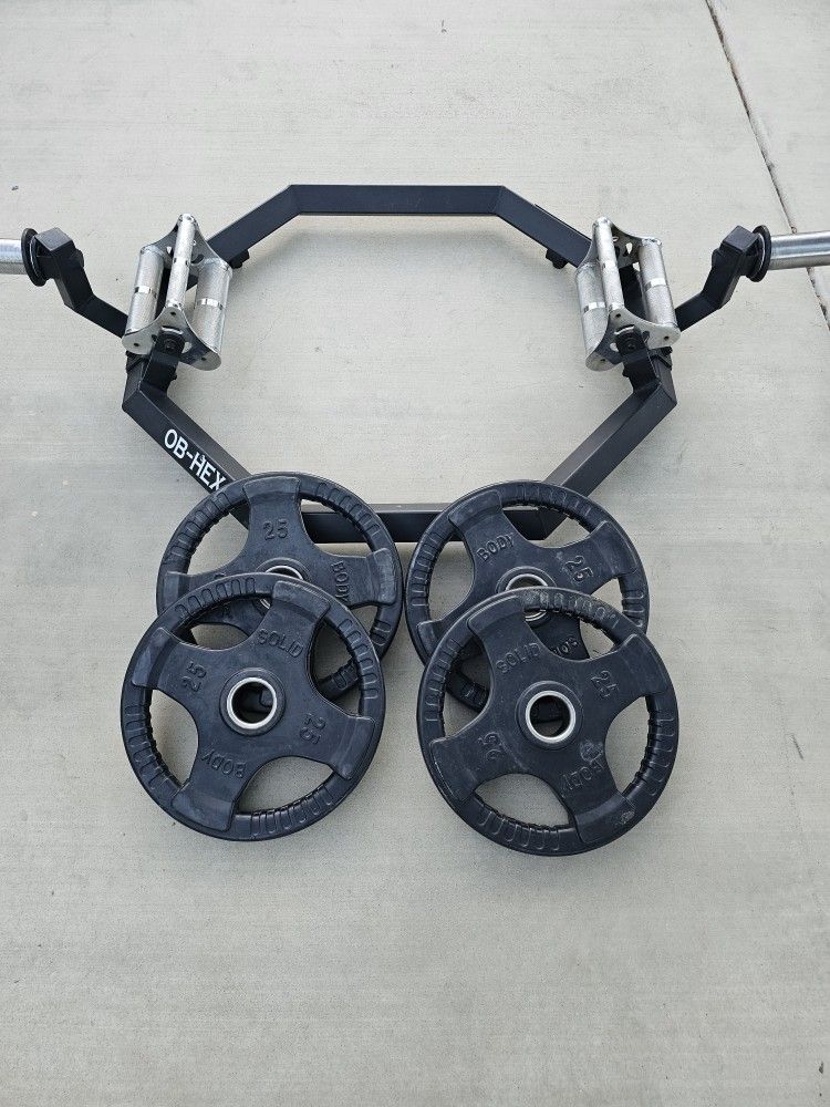 Weights And Hex Trap Bar 