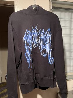 Black Revenge Lighting Hoodie Size Large.