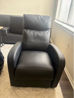 Black recliner chair