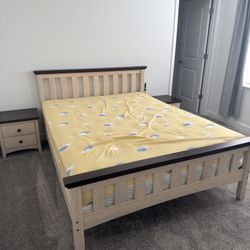 Bed Set With Frame Mattress And Both Drawer
