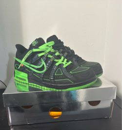 Off-White × Nike Air Rubber Dunk 'Green Strike'