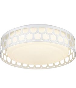 Flush Mount Ceiling Light,12 inches 15W LED Dimmable Close to Ceiling Fixture, 3000k Warm White, White Finish