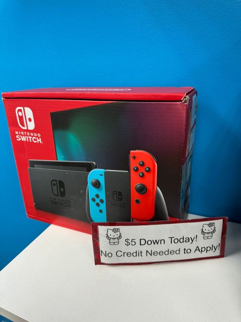Nintendo Switch V2 New - Pay $1 To Take It Home Today and pay the rest later.