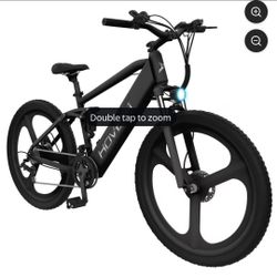 Hover-1 Black Instinct Electric Bicycle with 350W Motor, 18 mph Max Speed, 26” Tires, and 40 Miles of Range, UL2849 certified
