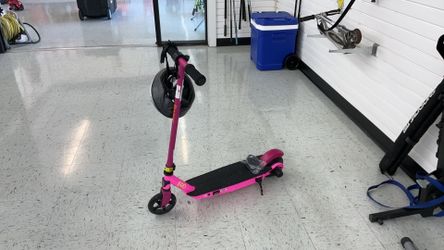 Kids pink and magenta Razor Black Label E90 Electric Scooter With charger and Helmet