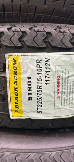 Black Arrow STR01 ST225/75R15 Trailer Tire