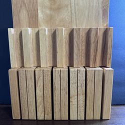 Bamboo knife block for drawer