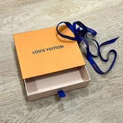 Louis Vuitton empty box and ribbon