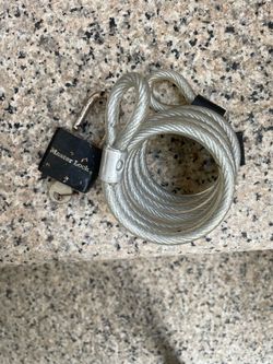 Master Lock Master Lock Lock + Flexible Anti-theft Steel Wire Rope Set (with key) This is a high-quality Master Lock lock combined with anti-theft st