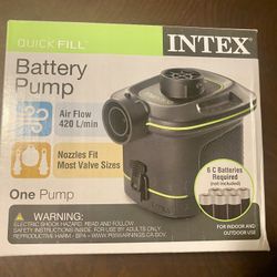 NEW Quick-Fill Battery Air Pump
