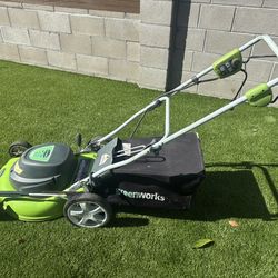 Green works 20” Electric Mower
