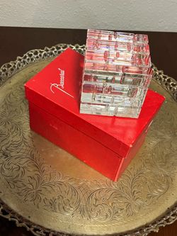 Baccarat Crystal Paper Weight, vintage
