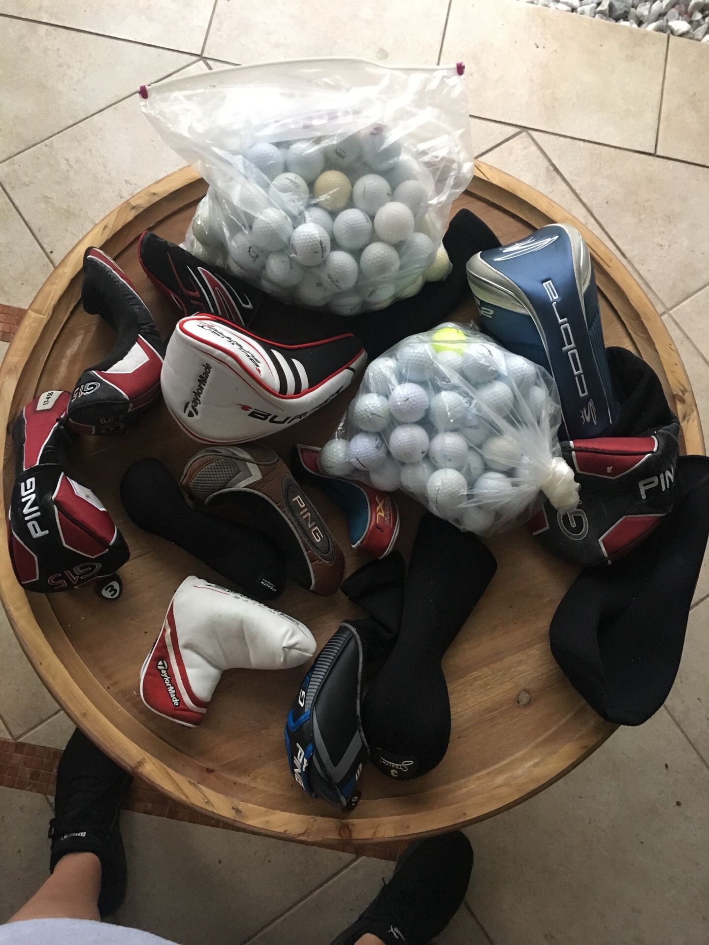 Golf Club Socks & Golf Balls