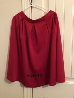 Red skirt