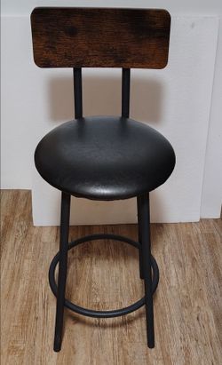 Rustic Bar Stools w Backrest (2)