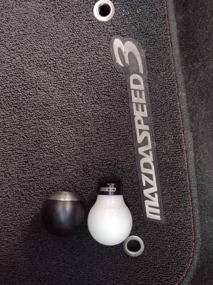 A Weighted Shift Knob And A Cobb Shift Knob For A Mazdaspeed 3