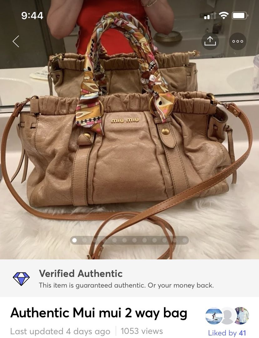 Authentic Mui mui 2way bag,All Products : American Fashion Style Bags On Sale