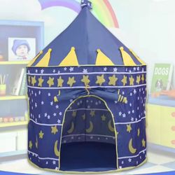 Night Sky Design Children's Play House Tent, Cute Castle for Little Boy's and Girls
