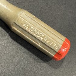 Vintage Stanley Handyman H1270 Slotted Screwdriver Wood Handle Made in USA 
