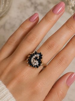 Vintage Sapphire Cocktail Ring