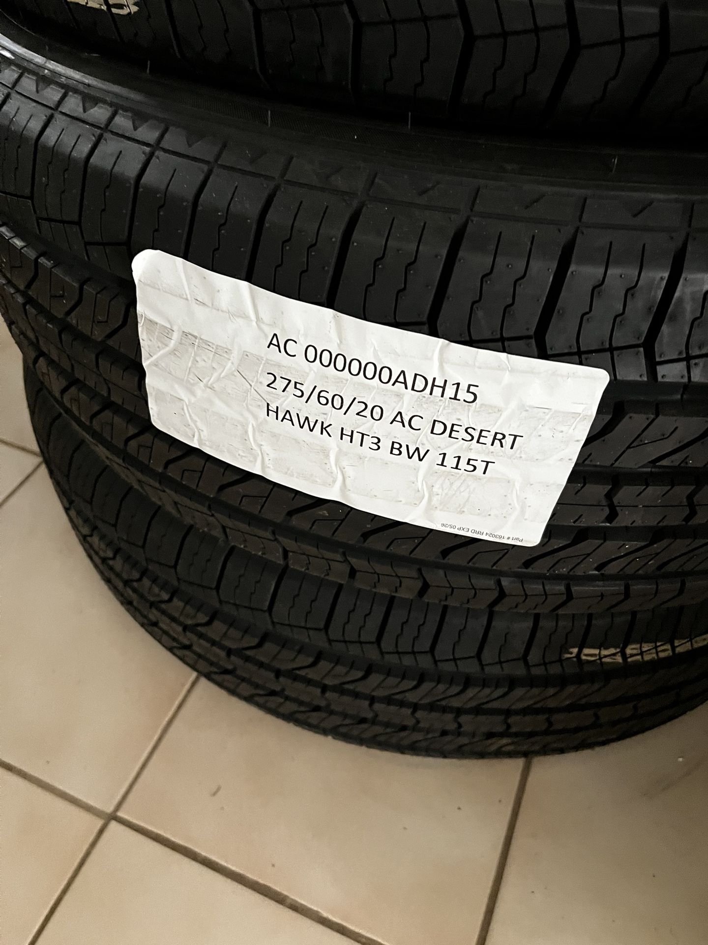 BRAND BEW TIRES 275/65/20