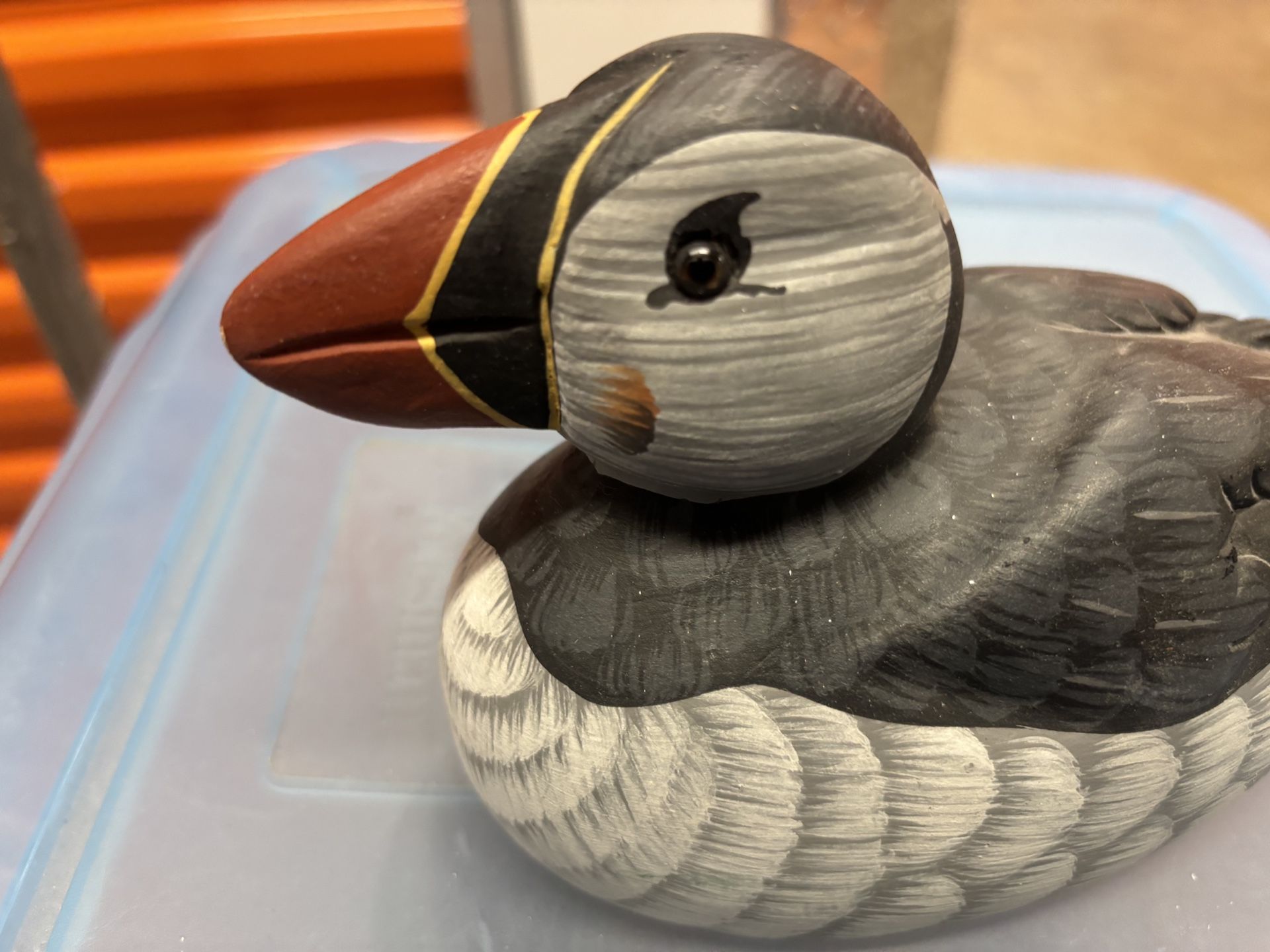 Vintage Hand Painted Atlantic Puffin