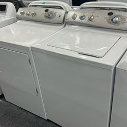Ge Profile Top-load Washer And Dryer Set