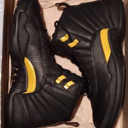 Jordan 12,black And Gold, 8.5