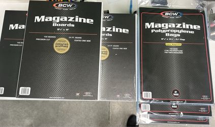 BCW Thick Magazine Bags and Boards (300)
