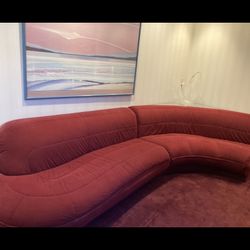 Rare modern red couch 