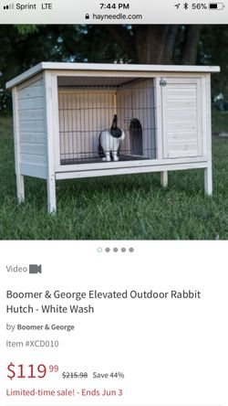 Boomer and george outlet rabbit hutch