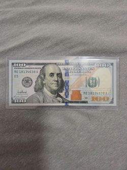 New  President trump signature 100 dollar bill. MAGA