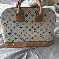 White Rainbow Louis Vuitton Purse