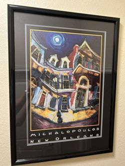 Framed New Orleans Michalopoulos Print Art